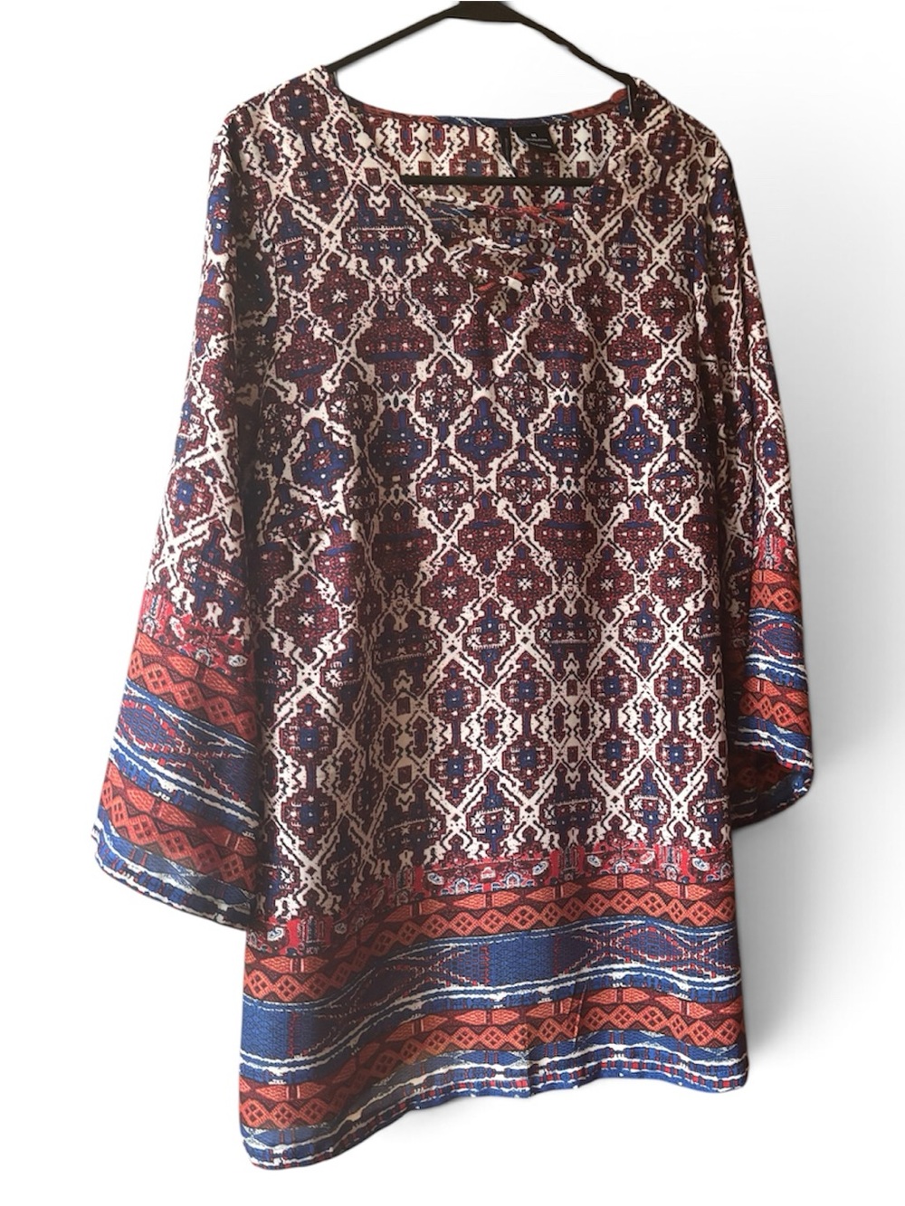 New Directions multi colored Printed Boho Tunic